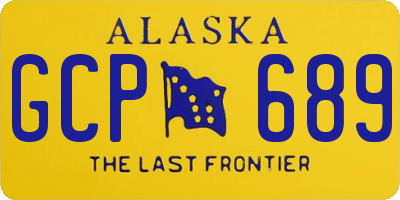 AK license plate GCP689