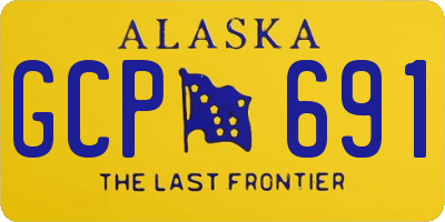 AK license plate GCP691