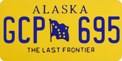 AK license plate GCP695