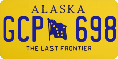 AK license plate GCP698