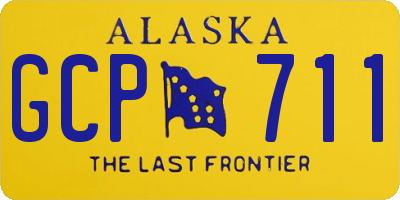 AK license plate GCP711