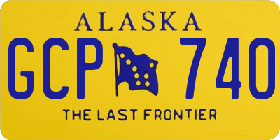 AK license plate GCP740