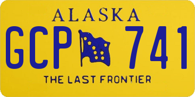 AK license plate GCP741