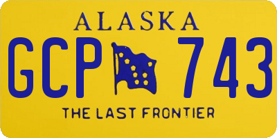 AK license plate GCP743
