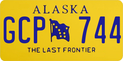 AK license plate GCP744