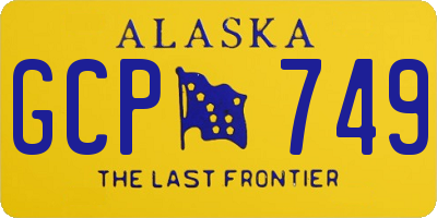 AK license plate GCP749