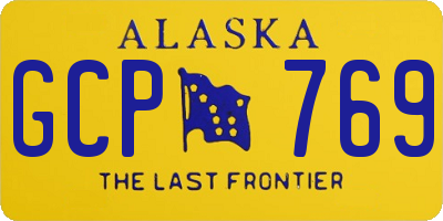 AK license plate GCP769