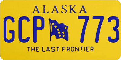 AK license plate GCP773