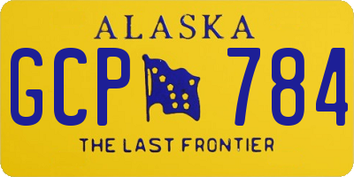 AK license plate GCP784