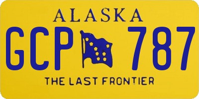 AK license plate GCP787