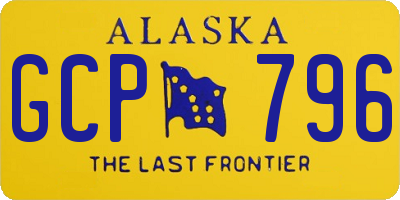AK license plate GCP796