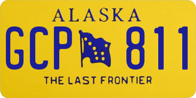AK license plate GCP811