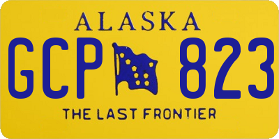 AK license plate GCP823