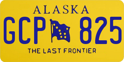 AK license plate GCP825