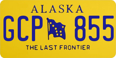 AK license plate GCP855