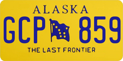 AK license plate GCP859