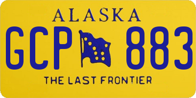 AK license plate GCP883