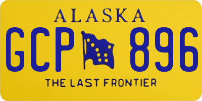 AK license plate GCP896
