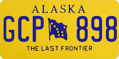AK license plate GCP898