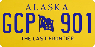 AK license plate GCP901