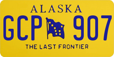 AK license plate GCP907