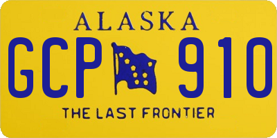 AK license plate GCP910