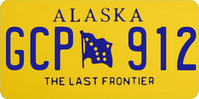 AK license plate GCP912
