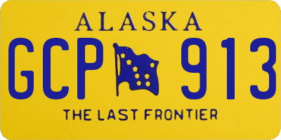 AK license plate GCP913