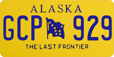AK license plate GCP929