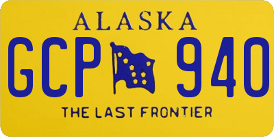 AK license plate GCP940