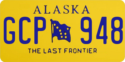 AK license plate GCP948