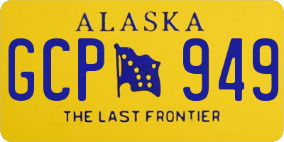 AK license plate GCP949