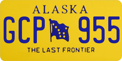 AK license plate GCP955
