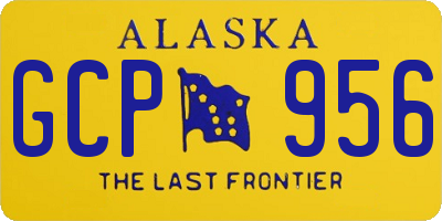 AK license plate GCP956