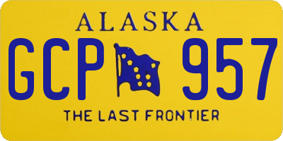 AK license plate GCP957