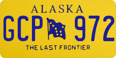 AK license plate GCP972