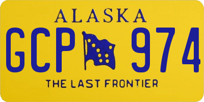 AK license plate GCP974