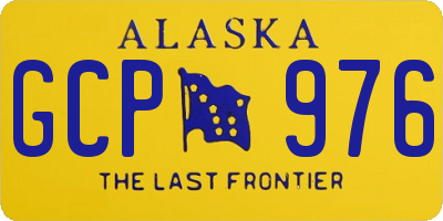 AK license plate GCP976