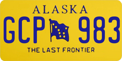 AK license plate GCP983