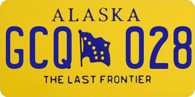 AK license plate GCQ028