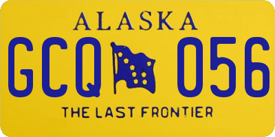 AK license plate GCQ056