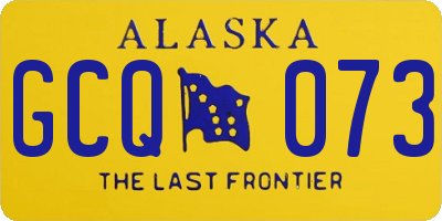 AK license plate GCQ073