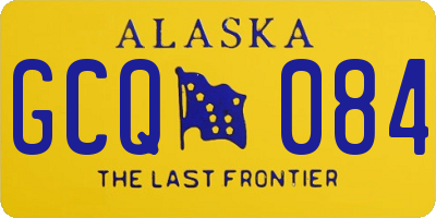 AK license plate GCQ084
