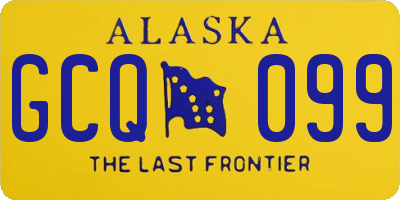AK license plate GCQ099