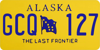 AK license plate GCQ127