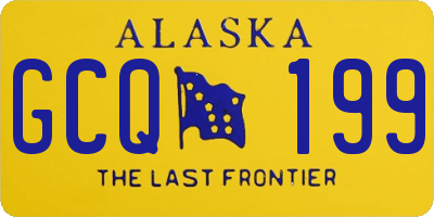 AK license plate GCQ199