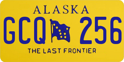 AK license plate GCQ256