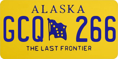 AK license plate GCQ266
