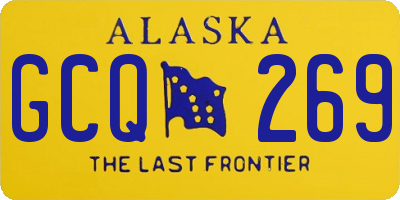 AK license plate GCQ269