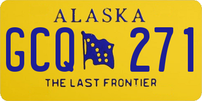 AK license plate GCQ271